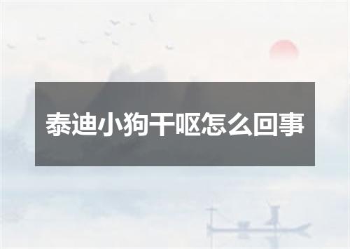 泰迪小狗干呕怎么回事