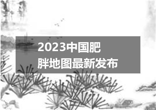 2023中国肥胖地图最新发布
