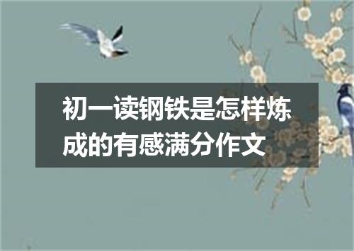 初一读钢铁是怎样炼成的有感满分作文