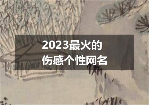 2023最火的伤感个性网名