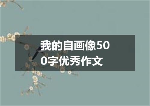 我的自画像500字优秀作文