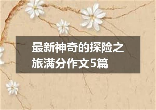 最新神奇的探险之旅满分作文5篇