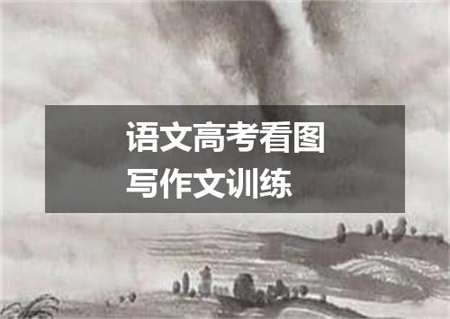 语文高考看图写作文训练