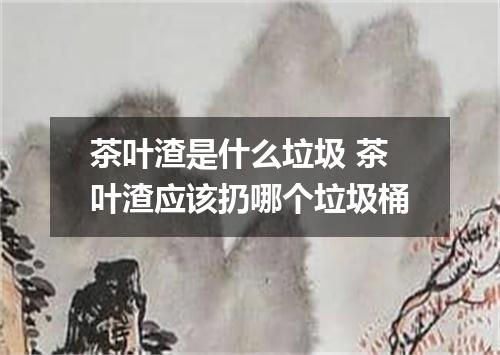 茶叶渣是什么垃圾 茶叶渣应该扔哪个垃圾桶