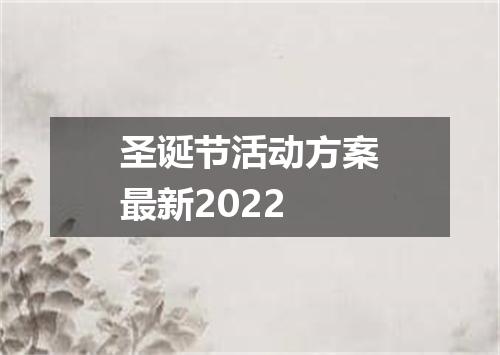 圣诞节活动方案最新2022