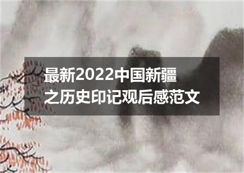 最新2022中国新疆之历史印记观后感范文