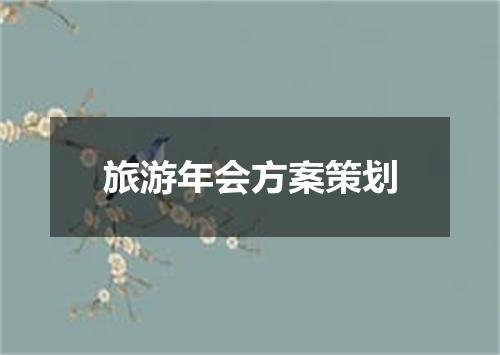 旅游年会方案策划