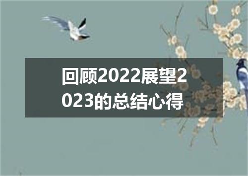 回顾2022展望2023的总结心得