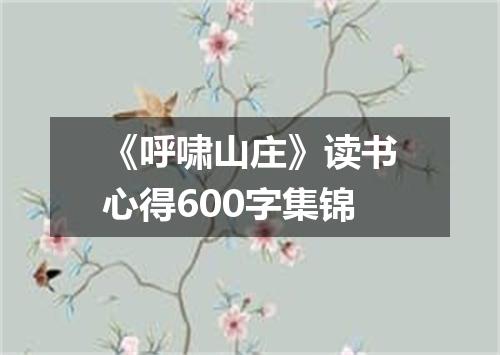 《呼啸山庄》读书心得600字集锦