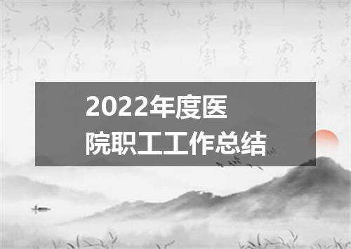 2022年度医院职工工作总结
