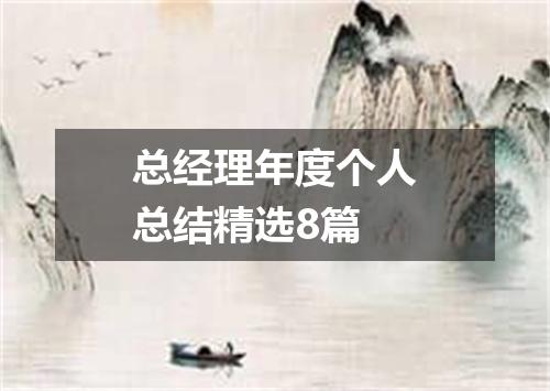 总经理年度个人总结精选8篇
