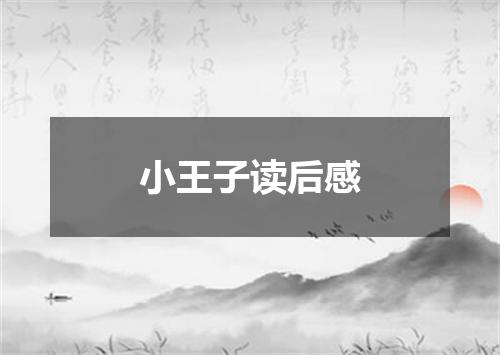 小王子读后感