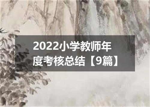 2022小学教师年度考核总结【9篇】