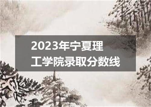 2023年宁夏理工学院录取分数线