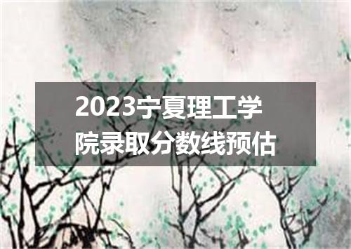 2023宁夏理工学院录取分数线预估