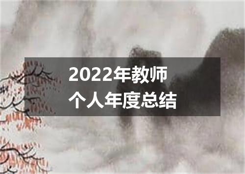 2022年教师个人年度总结