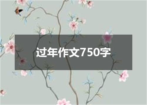 过年作文750字