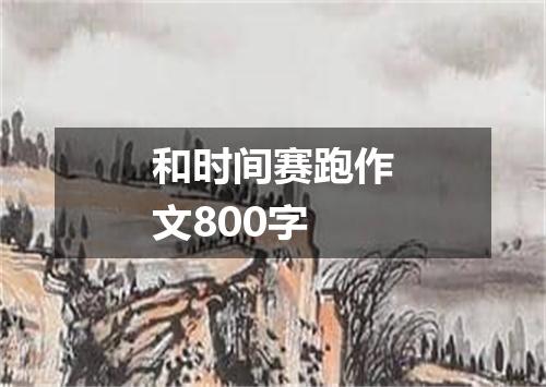 和时间赛跑作文800字