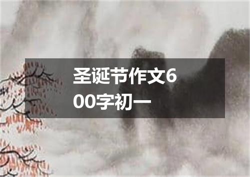 圣诞节作文600字初一