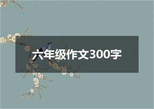 六年级作文300字
