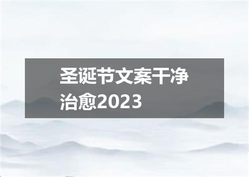 圣诞节文案干净治愈2023