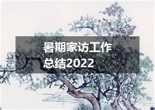 暑期家访工作总结2022