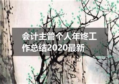 会计主管个人年终工作总结2020最新