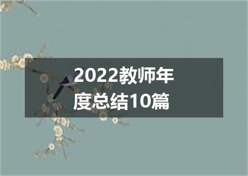 2022教师年度总结10篇