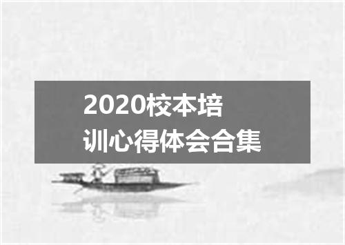 2020校本培训心得体会合集