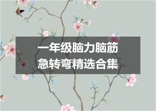一年级脑力脑筋急转弯精选合集