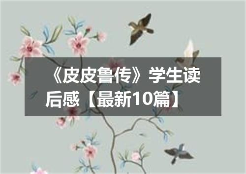 《皮皮鲁传》学生读后感【最新10篇】