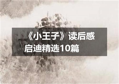 《小王子》读后感启迪精选10篇