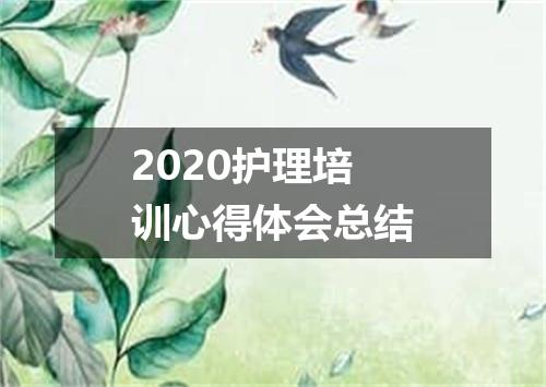 2020护理培训心得体会总结