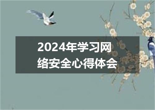 2024年学习网络安全心得体会
