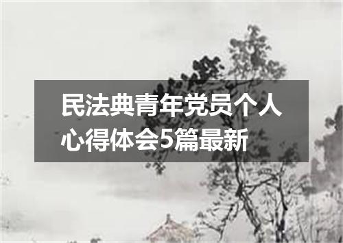 民法典青年党员个人心得体会5篇最新