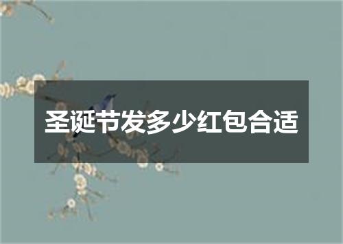 圣诞节发多少红包合适
