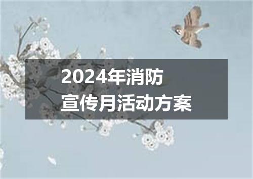 2024年消防宣传月活动方案