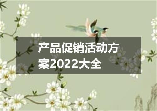 产品促销活动方案2022大全