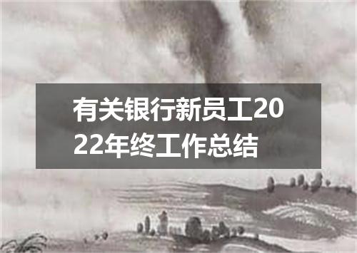 有关银行新员工2022年终工作总结