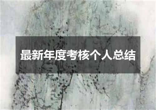 最新年度考核个人总结