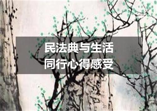民法典与生活同行心得感受