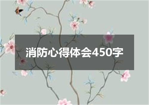 消防心得体会450字