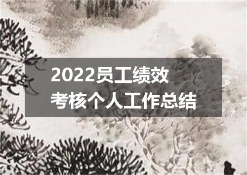 2022员工绩效考核个人工作总结
