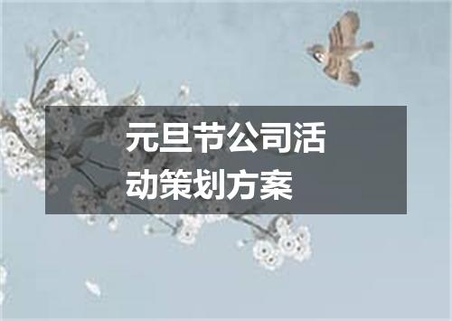 元旦节公司活动策划方案