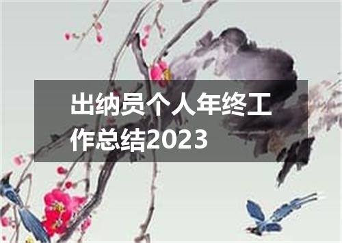 出纳员个人年终工作总结2023