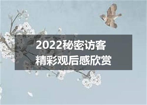 2022秘密访客精彩观后感欣赏