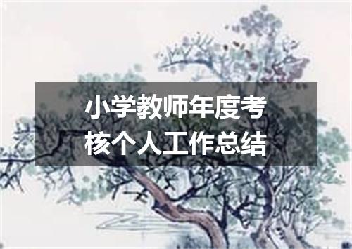 小学教师年度考核个人工作总结