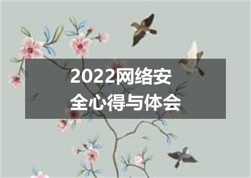 2022网络安全心得与体会