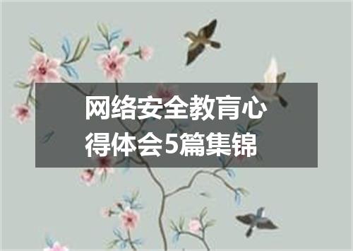 网络安全教肓心得体会5篇集锦