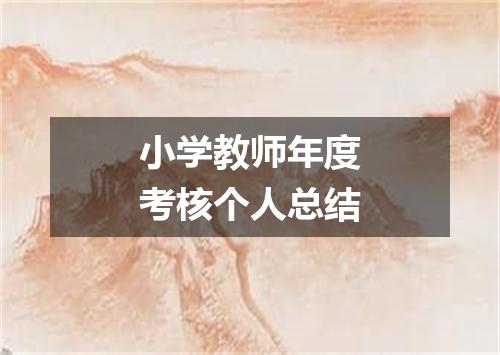 小学教师年度考核个人总结